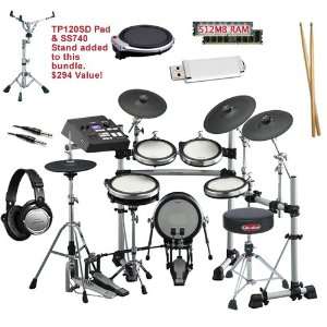  Yamaha DTX900K Electronic Drum Kit DRUM ESSENTIALS BUNDLE 