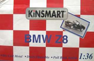 Kinsmart BMW Z8 Roadster Convertible Silver 1/36  
