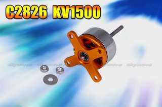 EMP C2826 KV1500 Outrunner brushless motor for Airplane model orange 