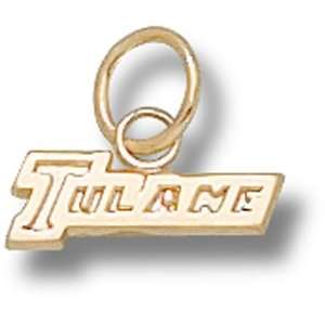  Tulane University Tulane 3/16 Pendant (Gold Plated 