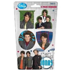  The Jonas Brothers 4 Pack Die Cut Erasers Case Pack 72 