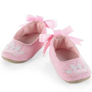   Baby Little Princess Pink Gingham Ballet Flats, Crown, 0   6 Months