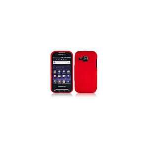  Red Hard Plastic Rubberized Case Cover for Samsung R910 