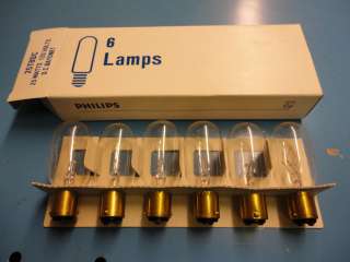  25T8DC, Box of 6, Clear Appliance Bulbs, 25w 120v, New, 