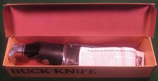 BUCK Special Model No. 119 Hunting Knife, Black Leather Sheath 
