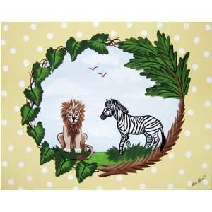  Sherri Blum Jungle Safari Animals Nursery Wall Art   2 