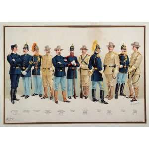  1899 U. S. Army Soldier Officer Uniforms Signal Corps 