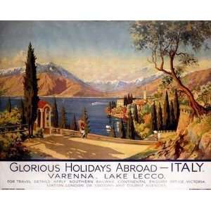  Elio Ximenes   Holidays Abroad   Italy Sr 1928. Giclee 