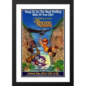 The Rescuers Down Under 20x26 Framed and Double Matted Movie Poster 