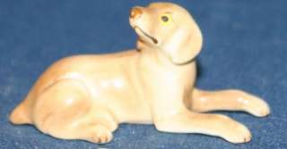Vintage Labrador Retriever Dog Figurine Delicate Golden  