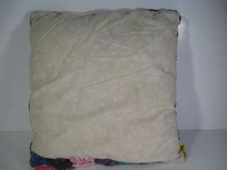 Vintage Handmade YO YO Pillow 13 x 13  