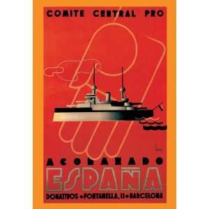  Comite Central Pro, Acorazado Espana 24X36 Giclee Paper 