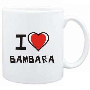  Mug White I love Bambara  Languages