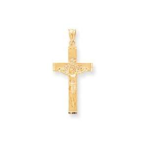  14k Crucifix Pendant   Measures 41.6x23.1mm   JewelryWeb Jewelry