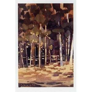  Bosque I by Jesus Barranco. Size 26.75 inches width by 39 