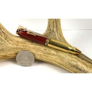  Padauk 7.62x39 Rifle Cartridge Pen With a Gold Finish 