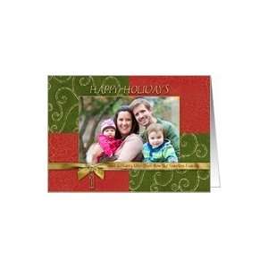  Happy Holidays Family Photo Frame Christmas Card Health 
