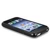 Black S Shape TPU Soft Gel Rubber Cover Case+Privacy Filter for iPhone 