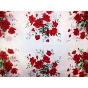    VINTAGE TABLECLOTH ROSES BY WILDENBUR 70L X 54W 50 