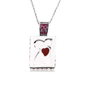  American Heart Association Necklace In Sterling Silver 