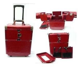 Professional Studio Pro SALON RED/RED CROCADILE Stylist Aluminum Make 