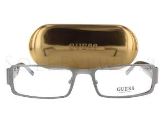 NEW Guess GU 1695 DKGUN Size 53 18 140 Dark Gunmetal Frame Eyeglasses 