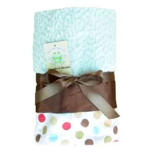   Patricia Ann Designs Cocoa Sky Dot Oversized Blanket   36x45 Baby