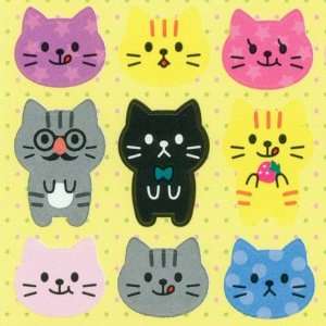  cute colourful cats sticker from Japan Toys & Games