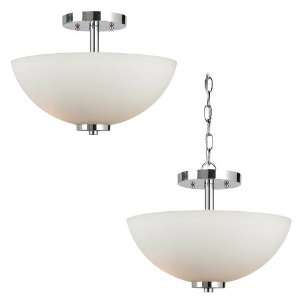  Seagull 77160 05 Oslo Ceiling Fixture Chrome