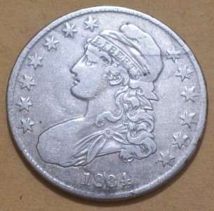 1834 O 116 VF Capped Bust Early Silver 50 Cents  