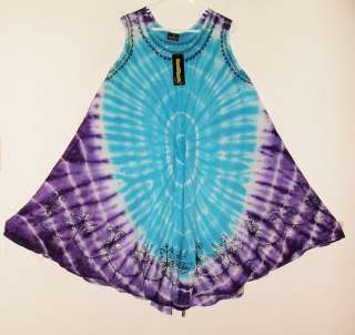 Sacred Threads Hippie SPRING Tie Dye Circle Dress 183/4  