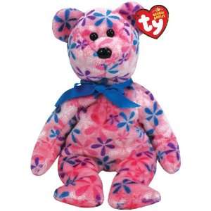  Ty Beanie Babies Funky   Flower Print Bear (Pink) Toys 