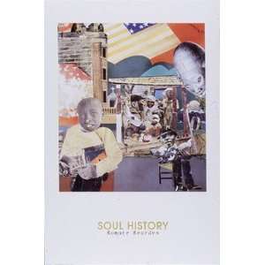  Soul History by Romare Bearden. Size 20.00 X 22.75 Art 