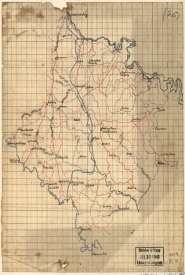 Description 1860s Caroline County, Virginia. Map of the area between 