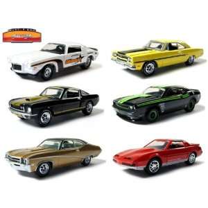   Set of 6 Muscle Car Garage Street & Strip 1/64 Series 11 Toys & Games