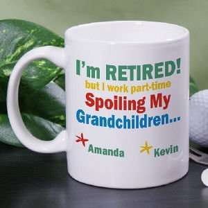  Im Retired Spoiling my Grandkids Coffee Mug Kitchen 