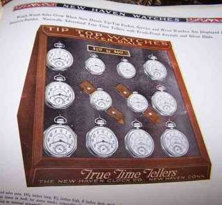 1920s Jewelry Catalog NEW HAVEN POCKET WATCHES  