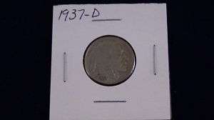 1937 D Buffalo Nickel U S Coins  