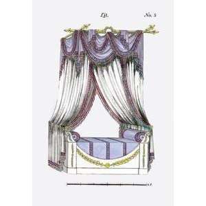  Vintage Art French Empire Bed No. 5   04484 5