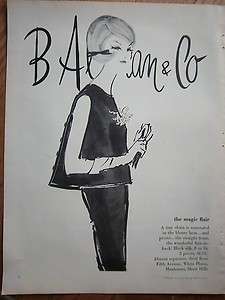   Vintage B Altman & Co Flair in Back Blouse Womens Fashion Ad  