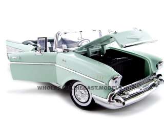 Brand new 118 scale diecast model of 1957 Chevrolet Bel Air 