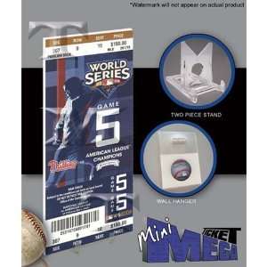   Phillies Game 3 2009 World Series Mini Mega Ticket