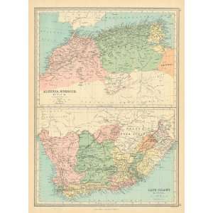   1881 Antique Map of Algeria, Morocco & Cape Colony