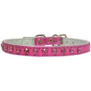   Pet Collar Style 10  Color METALLIC RED  Size 8 INCHES