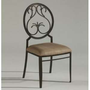  0745 SC Wrought Iron Side Chairs Dark Champagne (Set Of 