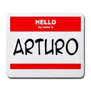  HELLO my name is ARTURO Mousepad