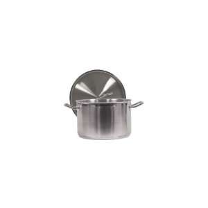   Sauce Pot w Cover, 10 qt, Stainless, 11 in Diameter
