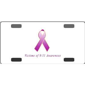  Victims of 9/11   WTC Awareness Ribbon Vanity License 