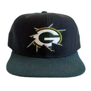  New Era Green Bay Packers Snapback NFL Hat Cap   Black 