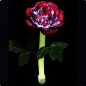  Solar Fiber Optic Rose 